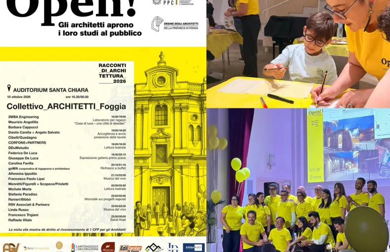Open! Studi Aperti: l’Architettura che unisce. Il nostro racconto dall'Auditorium Santa Chiara a Foggia